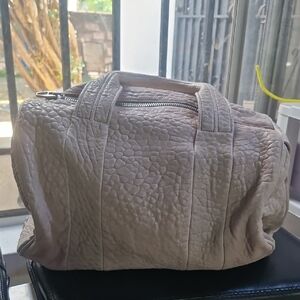 Alexander Wang Textured Cream Travel Bag